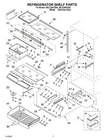 05 - Refrigerator Shelf Parts parts for Kitchenaid Refrigerator KBLC36FKS02 from AppliancePartsPros.com