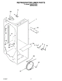 02 - Refrigerator Liner Parts parts for Kitchenaid Refrigerator KSBP25FKSS02 from AppliancePartsPros.com