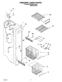 04 - Freezer Liner Parts parts for Kitchenaid Refrigerator KSBP25FKSS02 from AppliancePartsPros.com