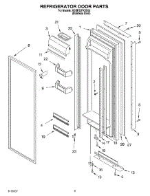 06 - Refrigerator Door Parts parts for Kitchenaid Refrigerator KSBP25FKSS02 from AppliancePartsPros.com
