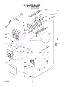12 - Icemaker Parts, Parts Not Illustrated parts for Kitchenaid Refrigerator KSBP25FKSS02 from AppliancePartsPros.com