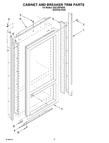 02 - Cabinet And Breaker Trim Parts parts for Kitchenaid Refrigerator KBLC36FMS00 from AppliancePartsPros.com