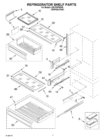 05 - Refrigerator Shelf Parts parts for Kitchenaid Refrigerator KBLC36FMS00 from AppliancePartsPros.com