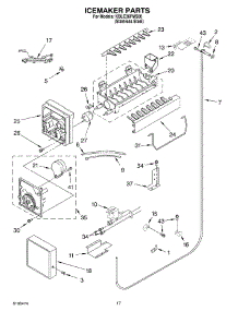 10 - Icemaker Parts parts for Kitchenaid Refrigerator KBLC36FMS00 from AppliancePartsPros.com
