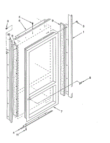 Cabinet And Breaker Trim parts for Kitchenaid Refrigerator KBLP36FKS01 from AppliancePartsPros.com