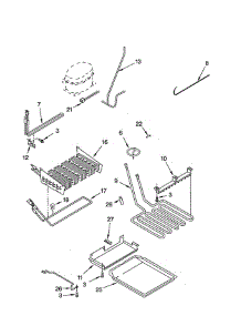 Lower Unit And Tube parts for Kitchenaid Refrigerator KBLP36FKS01 from AppliancePartsPros.com