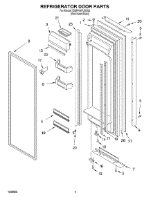 06 - Refrigerator Door parts for Kitchenaid Refrigerator KSBP25FJSS00 from AppliancePartsPros.com