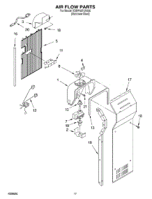 10 - Air Flow parts for Kitchenaid Refrigerator KSBP25FJSS00 from AppliancePartsPros.com
