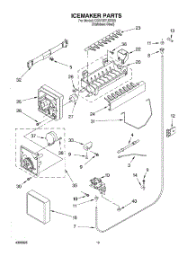 12 - Ice Maker, Optional parts for Kitchenaid Refrigerator KSBP25FJSS00 from AppliancePartsPros.com