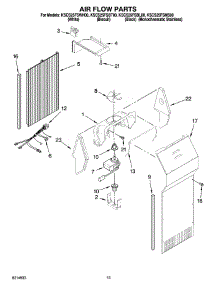 09 - Air Flow Parts parts for Kitchenaid Refrigerator KSCS25FSBL00 from AppliancePartsPros.com
