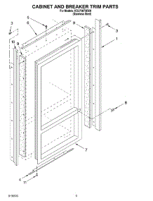 02 - Cabinet And Breaker Trim Parts parts for Kitchenaid Refrigerator KBLP36FMS00 from AppliancePartsPros.com