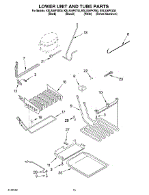 09 - Lower Unit And Tube parts for Kitchenaid Refrigerator KBLS36FKX00 from AppliancePartsPros.com