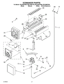 10 - Icemaker parts for Kitchenaid Refrigerator KBLS36FKX00 from AppliancePartsPros.com