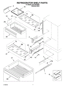 05 - Refrigerator Shelf Parts parts for Kitchenaid Refrigerator KBLP36FMS00 from AppliancePartsPros.com
