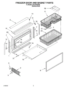 06 - Freezer Door And Basket Parts parts for Kitchenaid Refrigerator KBLP36FMS00 from AppliancePartsPros.com