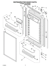 07 - Refrigerator Door Parts parts for Kitchenaid Refrigerator KBLP36FMS00 from AppliancePartsPros.com