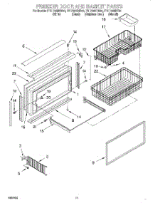 07 - Freezer Door And Basket parts for Kitchenaid Refrigerator KBLP36MHB00 from AppliancePartsPros.com