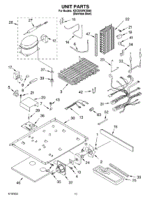 09 - Unit Parts parts for Kitchenaid Refrigerator KSCS25FKSS00 from AppliancePartsPros.com