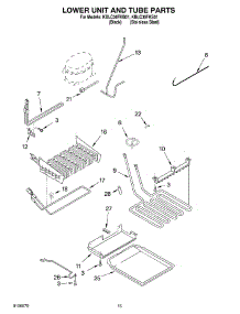 09 - Lower Unit And Tube parts for Kitchenaid Refrigerator KBLC36FKS01 from AppliancePartsPros.com