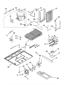 Unit parts for Kitchenaid Refrigerator KSCS25INMS00 from AppliancePartsPros.com