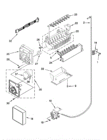 Icemaker parts for Kitchenaid Refrigerator KSCS25INMS00 from AppliancePartsPros.com