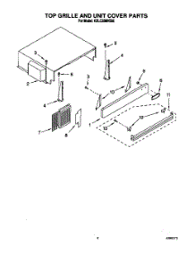 03 - Top Grille And Unit Cover parts for Kitchenaid Refrigerator KBLC36MHS00 from AppliancePartsPros.com