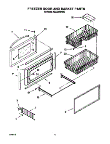 07 - Freezer Door And Basket parts for Kitchenaid Refrigerator KBLC36MHS00 from AppliancePartsPros.com