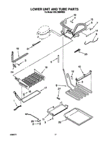 10 - Lower Unit And Tube parts for Kitchenaid Refrigerator KBLC36MHS00 from AppliancePartsPros.com