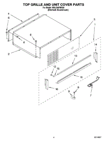 03 - Top Grille And Unit Cover Parts parts for Kitchenaid Refrigerator KBLO36FMX02 from AppliancePartsPros.com