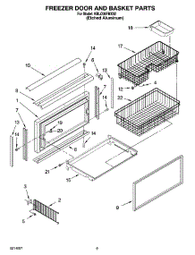 06 - Freezer Door And Basket Parts parts for Kitchenaid Refrigerator KBLO36FMX02 from AppliancePartsPros.com