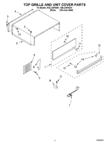 03 - Top Grille And Unit Cover parts for Kitchenaid Refrigerator KBLC36FKB01 from AppliancePartsPros.com