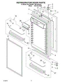 07 - Refrigerator Door parts for Kitchenaid Refrigerator KBLC36FKB01 from AppliancePartsPros.com