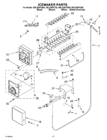 10 - Icemaker Parts parts for Kitchenaid Refrigerator KBLS36FKW02 from AppliancePartsPros.com