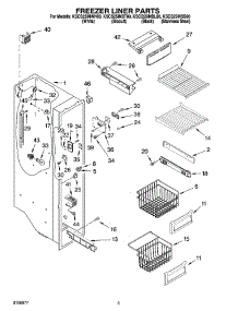 04 - Freezer Liner Parts parts for Kitchenaid Refrigerator KSCS25INBT00 from AppliancePartsPros.com