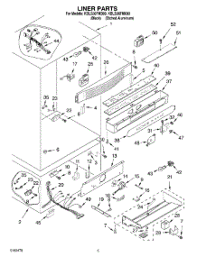 04 - Liner Parts parts for Kitchenaid Refrigerator KBLS36FMB00 from AppliancePartsPros.com