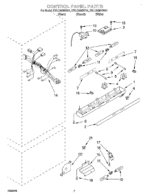 05 - Control Panel parts for Kitchenaid Refrigerator KBLC36MHW01 from AppliancePartsPros.com