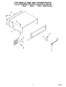 03 - Top Grille And Unit Cover Parts parts for Kitchenaid Refrigerator KBLS36FKT02 from AppliancePartsPros.com