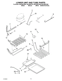 09 - Lower Unit And Tube Parts parts for Kitchenaid Refrigerator KBLS36FKT02 from AppliancePartsPros.com