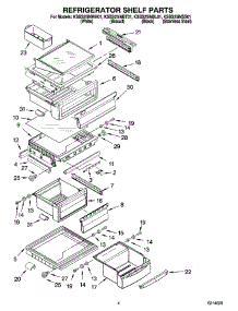 03 - Refrigerator Shelf Parts parts for Kitchenaid Refrigerator KSBS25INWH01 from AppliancePartsPros.com