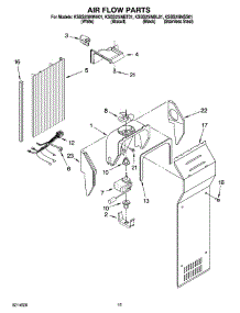 09 - Air Flow Parts parts for Kitchenaid Refrigerator KSBS25INWH01 from AppliancePartsPros.com
