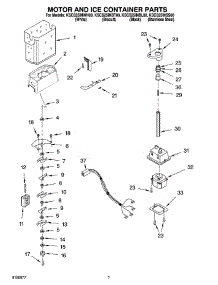 05 - Motor And Ice Container Parts parts for Kitchenaid Refrigerator KSCS25INBL00 from AppliancePartsPros.com