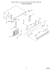 03 - Top Grille And Unit Cover parts for Kitchenaid Refrigerator KBLC36MHS01 from AppliancePartsPros.com
