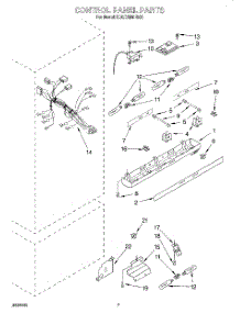 05 - Control Panel parts for Kitchenaid Refrigerator KBLC36MHS01 from AppliancePartsPros.com