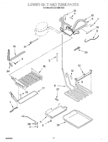 10 - Lower Unit And Tube parts for Kitchenaid Refrigerator KBLC36MHS01 from AppliancePartsPros.com