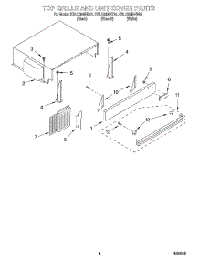 03 - Top Grille And Unit Cover parts for Kitchenaid Refrigerator KBLC36MHT01 from AppliancePartsPros.com
