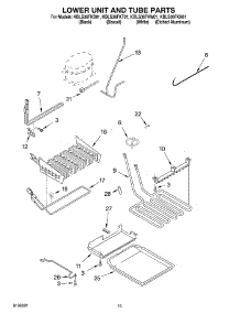 09 - Lower Unit And Tube parts for Kitchenaid Refrigerator KBLS36FKT01 from AppliancePartsPros.com