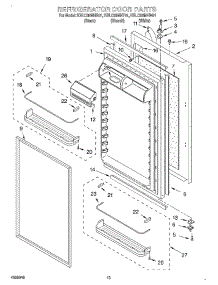 08 - Refrigerator Door parts for Kitchenaid Refrigerator KBLC36MHT01 from AppliancePartsPros.com