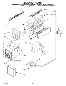 12 - Icemaker Parts, Optional Parts (Not Included) parts for Kitchenaid Refrigerator KSCS25FSMS00 from AppliancePartsPros.com