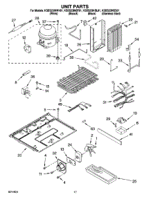 11 - Unit Parts parts for Kitchenaid Refrigerator KSBS23INBL01 from AppliancePartsPros.com