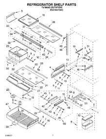 05 - Refrigerator Shelf Parts parts for Kitchenaid Refrigerator KBLP36FKS02 from AppliancePartsPros.com